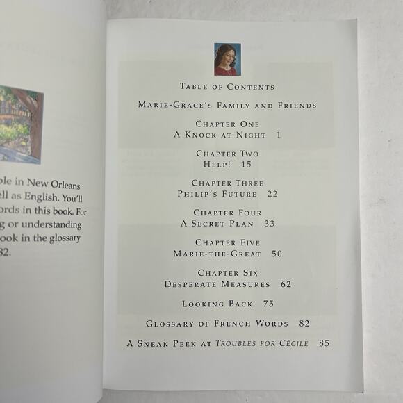 American Girl Set of 2 Books Meet Marie Grace Marie Grace and the Orphans 2011 - Picture 10 of 11